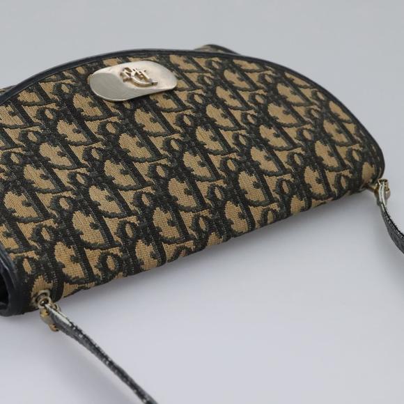 Christian Dior Trotter Canvas Shoulder Bag Navy Auth 115333 - Picture 6 of 16